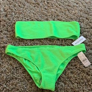 Neon green bikini